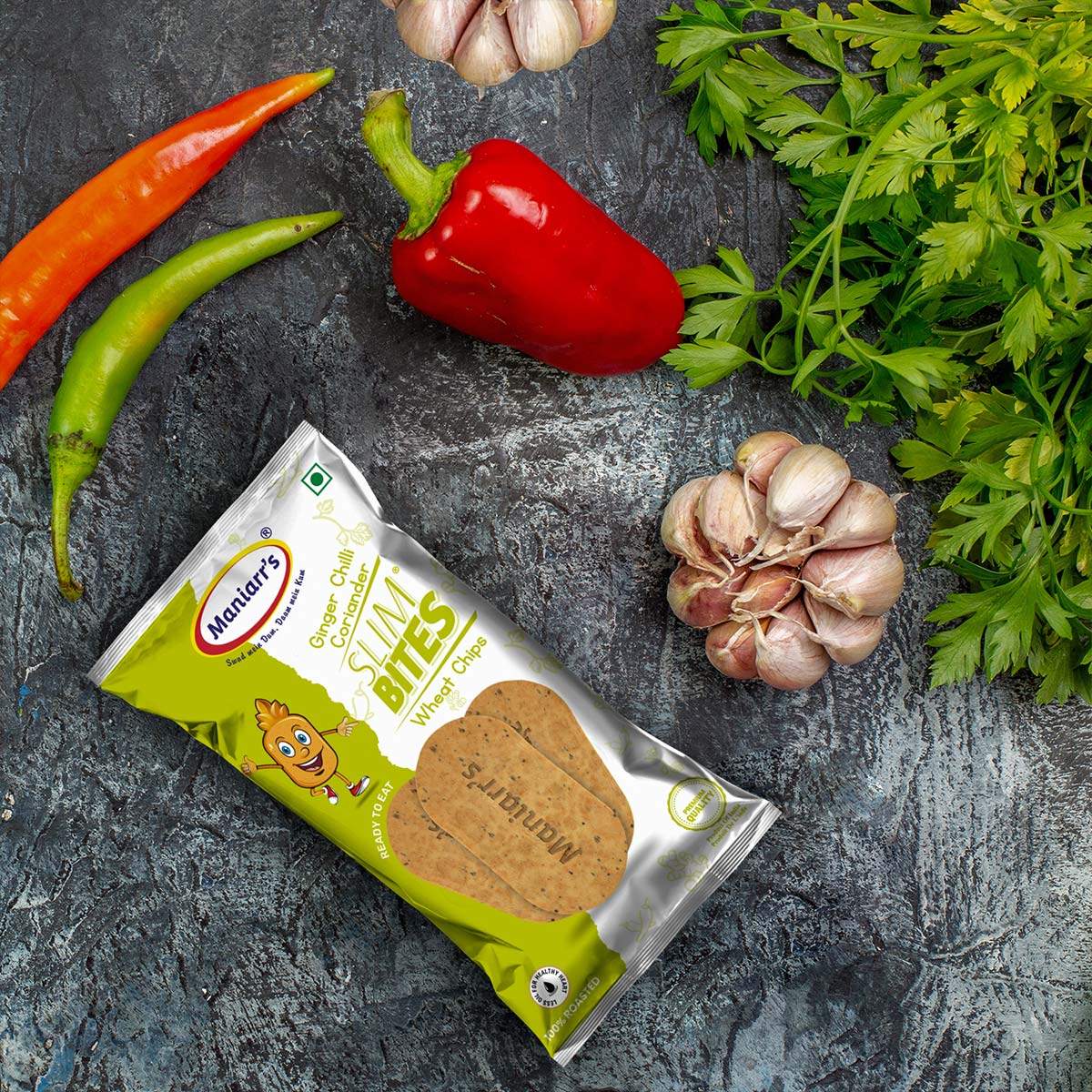 Maniarr's Ginger Chilli Khakhra Wheat Chips (60Gm) Maniarr's Ginger Chilli Khakhra Wheat Chips (60Gm)